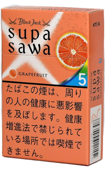 Black Jack Supa Sawa Grapefruit 5mg 10 Pack(Japan)