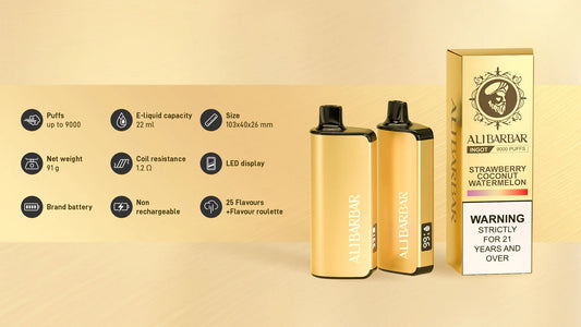 Alibarbar Ingot 9000 Puffs.           (1 packs)